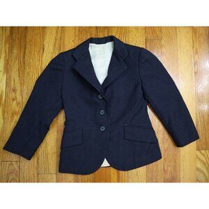 VINTAGE BOY'S BLUE PINSTRIPE SUIT JACKET BLAZER - THE GRAND PRIX BY FRANTISI 3X